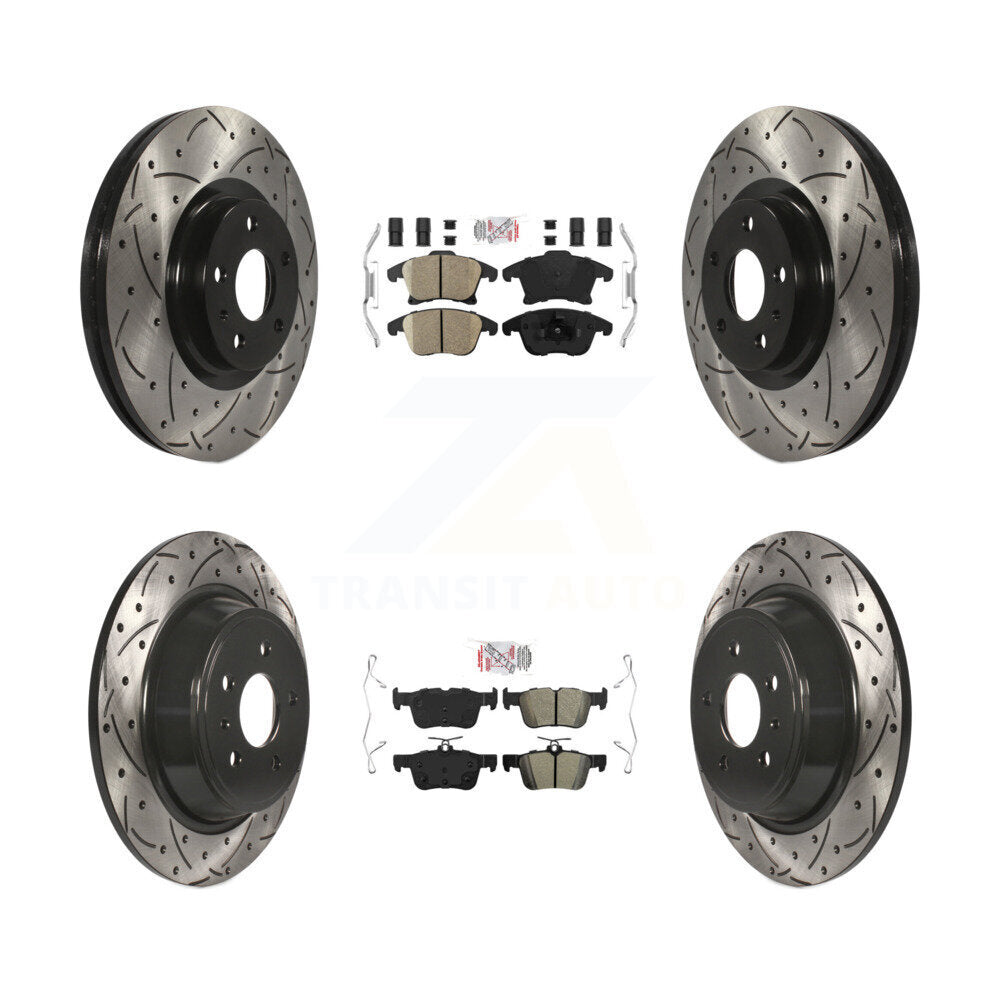 Disc Rotors and Ceramic (Front) & Semi-Metallic (Rear) Brake Pads Kit-KDA-101438 - Kit.bestparts.ca Kit.bestparts.ca