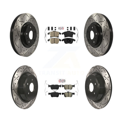 Disc Rotors and Ceramic (Front) & Semi-Metallic (Rear) Brake Pads Kit-KDA-101438 - Kit.bestparts.ca