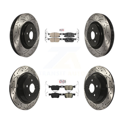 Disc Rotors and Ceramic (Front) & Semi-Metallic (Rear) Brake Pads Kit-KDA-101444 - Kit.bestparts.ca