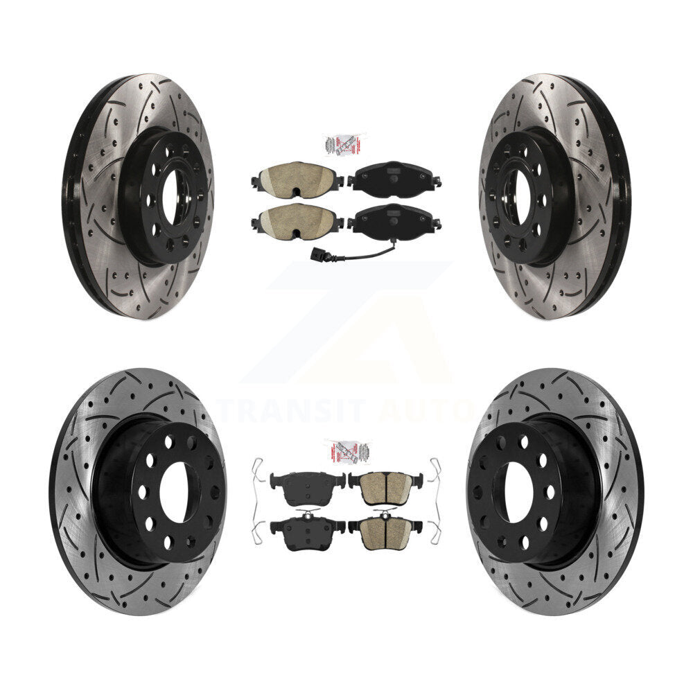 Coated Disc Rotors and Ceramic Brake Pads Kit-KDA-101605 - Kit.bestparts.ca