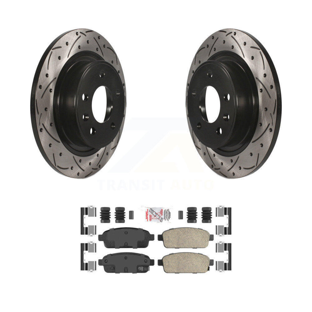 Coated Disc Rotors and Ceramic Brake Pads Kit-KDA-101871 - Kit.bestparts.ca