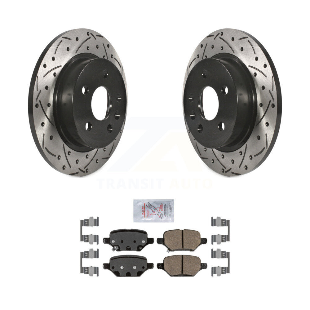 Coated Disc Rotors and Ceramic Brake Pads Kit-KDA-101879 - Kit.bestparts.ca