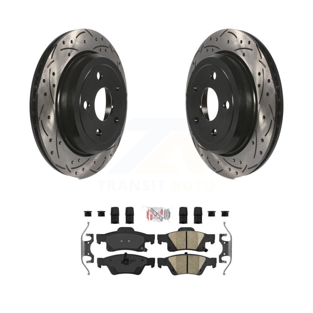 Coated Disc Rotors and Ceramic Brake Pads Kit-KDA-101994 - Kit.bestparts.ca