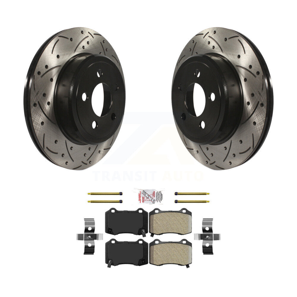 Coated Disc Rotors and Semi-Metallic Brake Pads Kit-KDA-102091 Kit.bestparts.ca