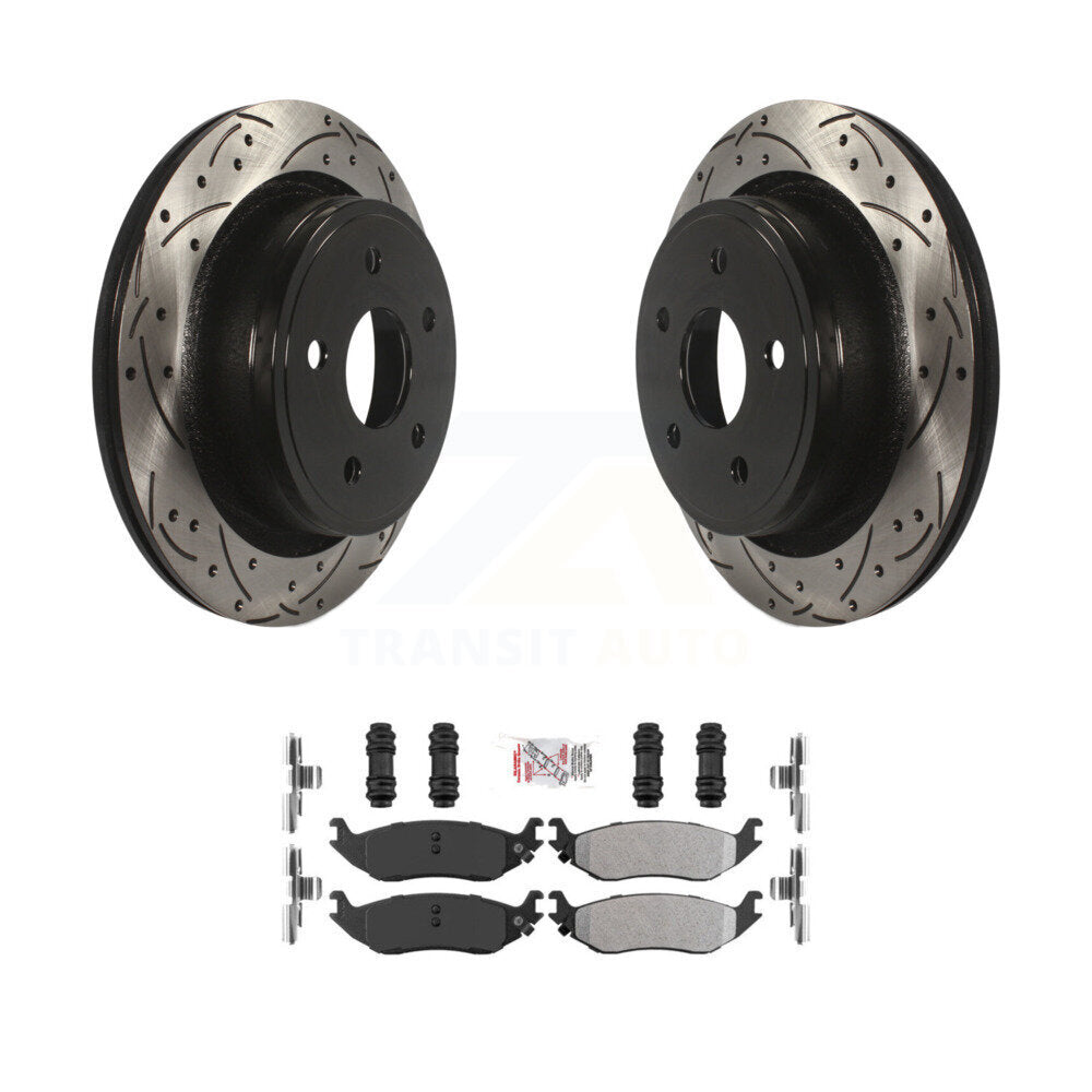 Coated Disc Rotors and Semi-Metallic Brake Pads Kit-KDA-102132 - Kit.bestparts.ca