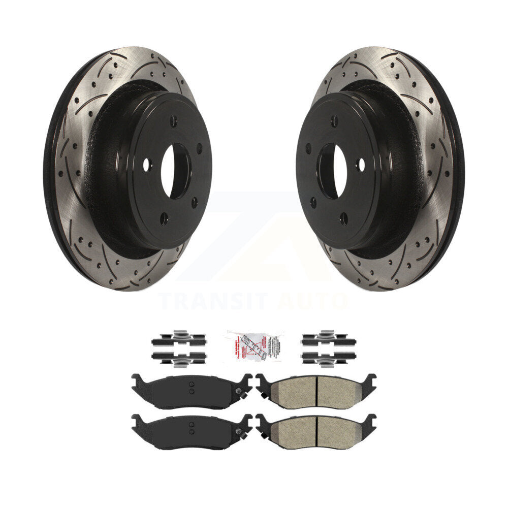 Coated Disc Rotors and Semi-Metallic Brake Pads Kit-KDA-102133 - Kit.bestparts.ca Kit.bestparts.ca