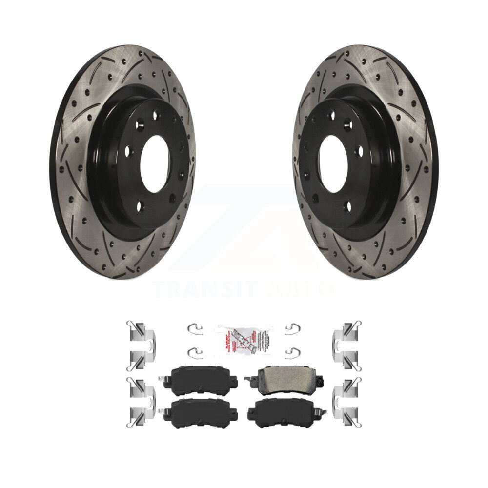 Coated Disc Rotors and Ceramic Brake Pads Kit-KDA-102147 - Kit.bestparts.ca