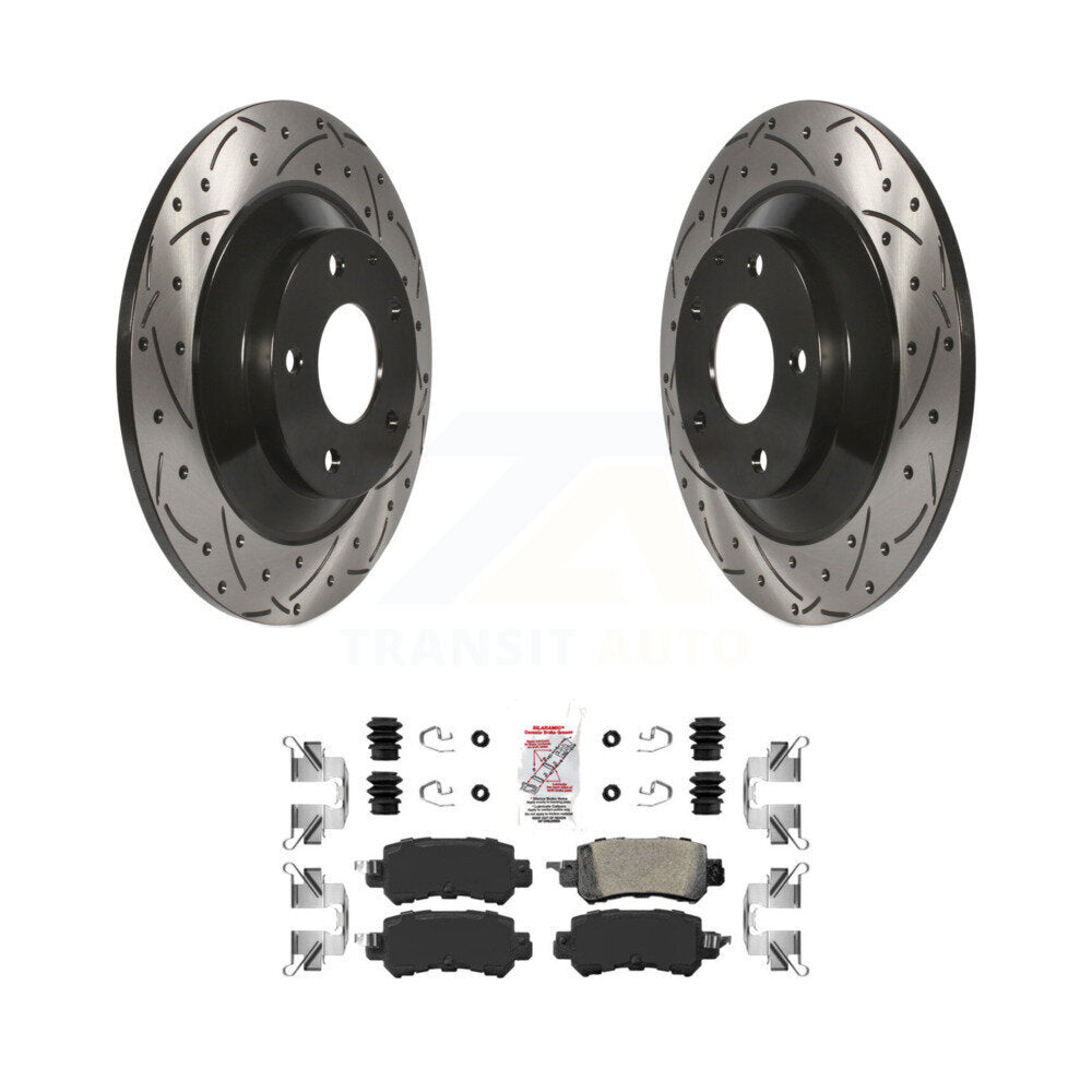 Coated Disc Rotors and Ceramic Brake Pads Kit-KDA-102262 - Kit.bestparts.ca