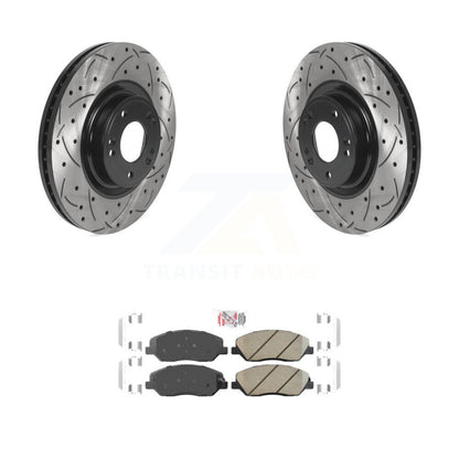 Coated Disc Rotors and Ceramic Brake Pads Kit-KDA-102386 - Kit.bestparts.ca