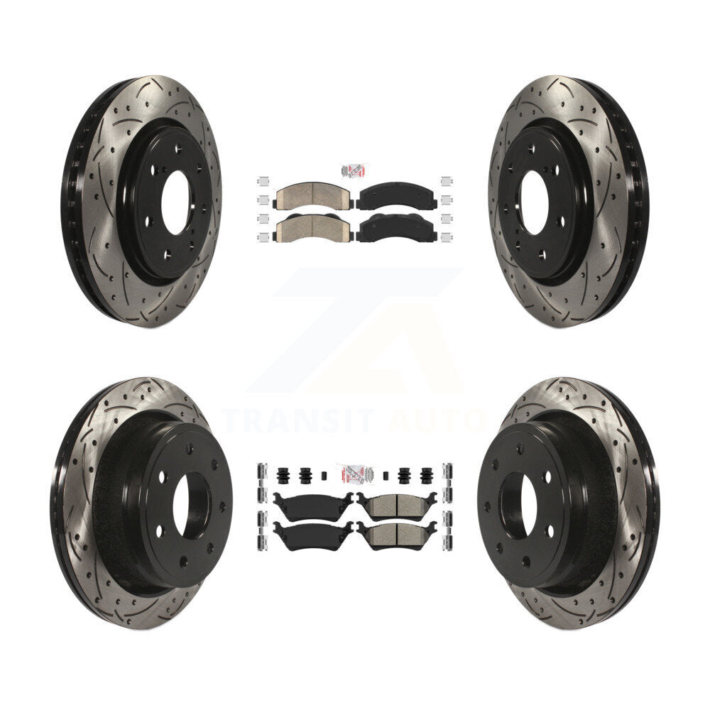Disc Rotors and Ceramic (Front) & Semi-Metallic (Rear) Brake Pads Kit-KDA-102476 - Kit.bestparts.ca Kit.bestparts.ca