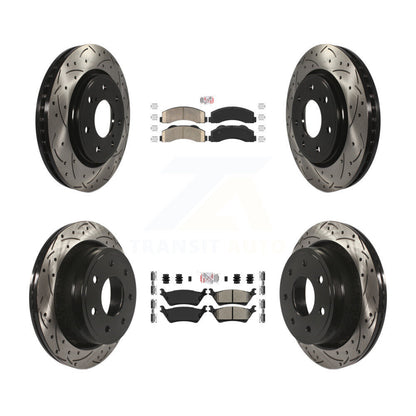 Disc Rotors and Ceramic (Front) & Semi-Metallic (Rear) Brake Pads Kit-KDA-102476 - Kit.bestparts.ca