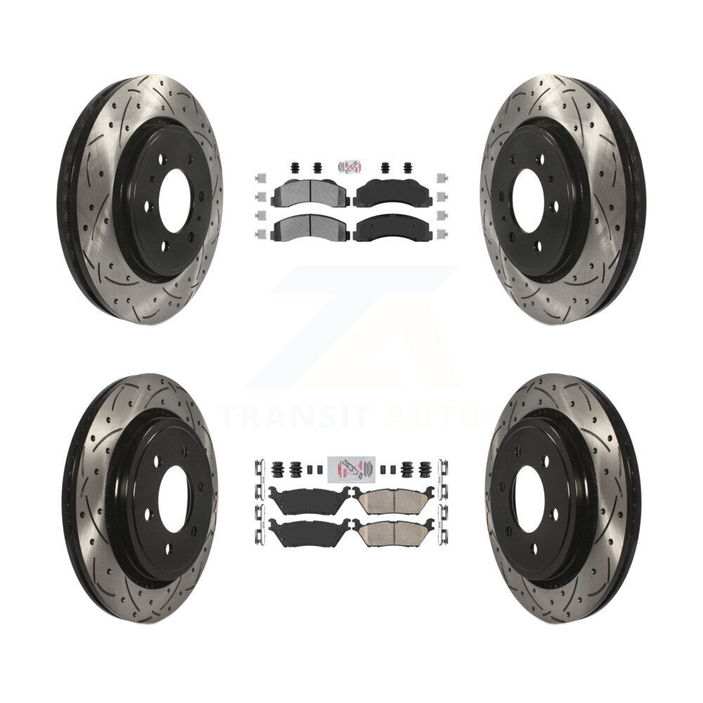 Disc Rotors and Semi-Metallic (Front) & Ceramic (Rear) Brake Pads Kit-KDA-102480 - Kit.bestparts.ca Kit.bestparts.ca