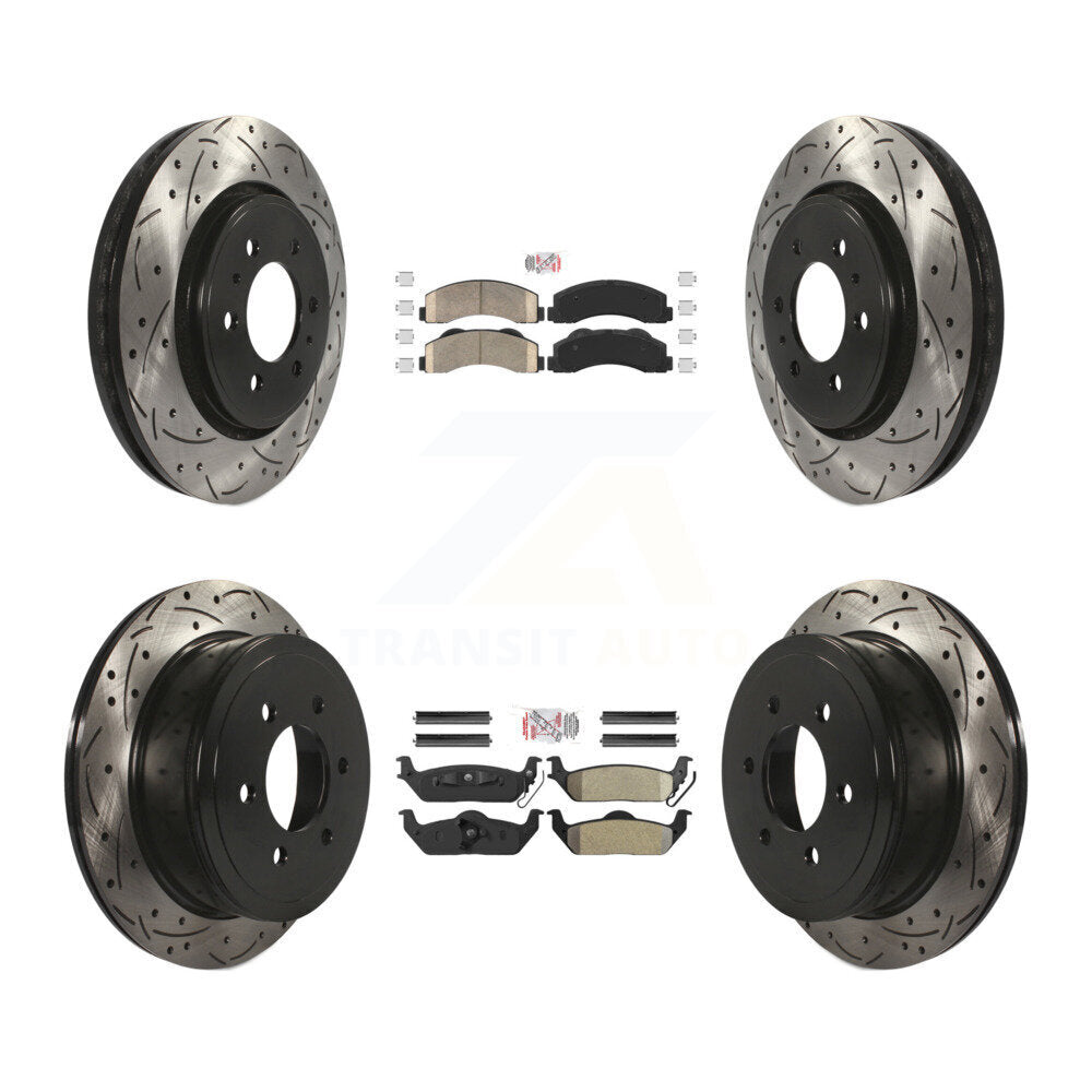 Disc Rotors and Ceramic (Front) & Semi-Metallic (Rear) Brake Pads Kit-KDA-102488 - Kit.bestparts.ca