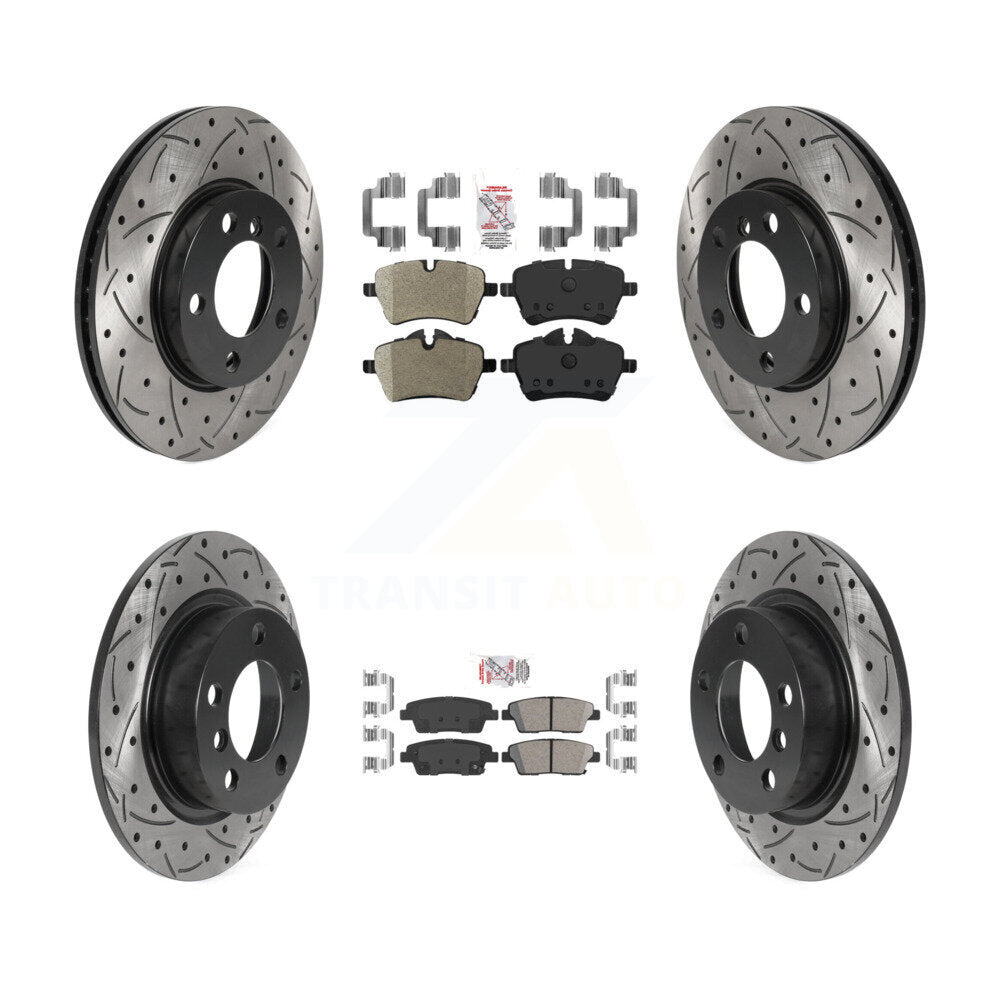 Disc Rotors and Semi-Metallic (Front) & Ceramic (Rear) Brake Pads Kit-KDA-102492 - Kit.bestparts.ca