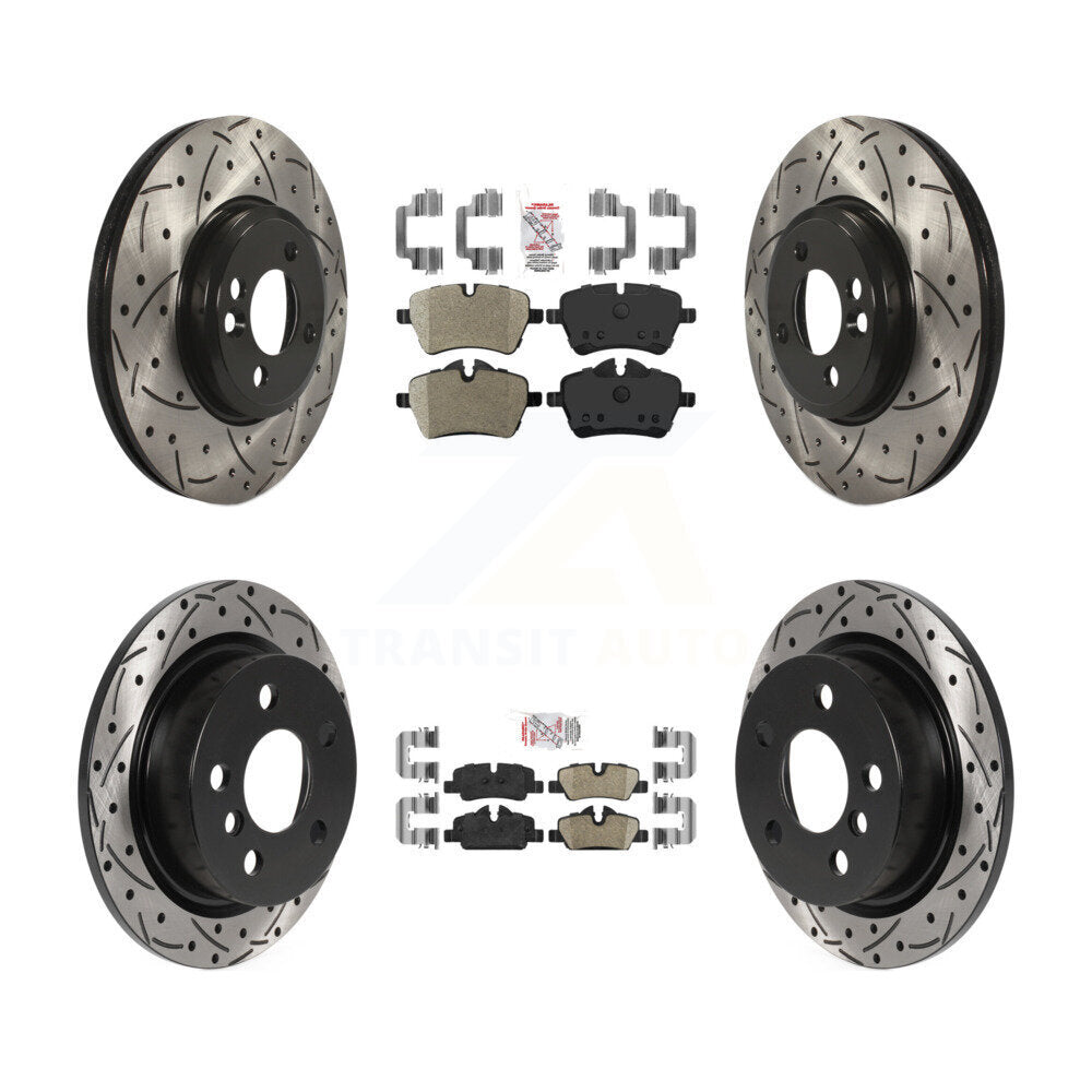 Disc Rotors and Semi-Metallic (Front) & Ceramic (Rear) Brake Pads Kit-KDA-102496 - Kit.bestparts.ca