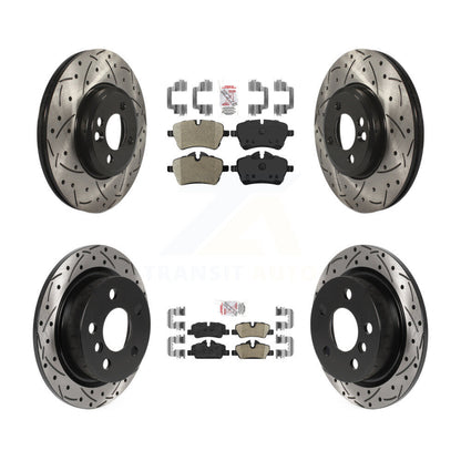 Disc Rotors and Semi-Metallic (Front) & Ceramic (Rear) Brake Pads Kit-KDA-102496 - Kit.bestparts.ca