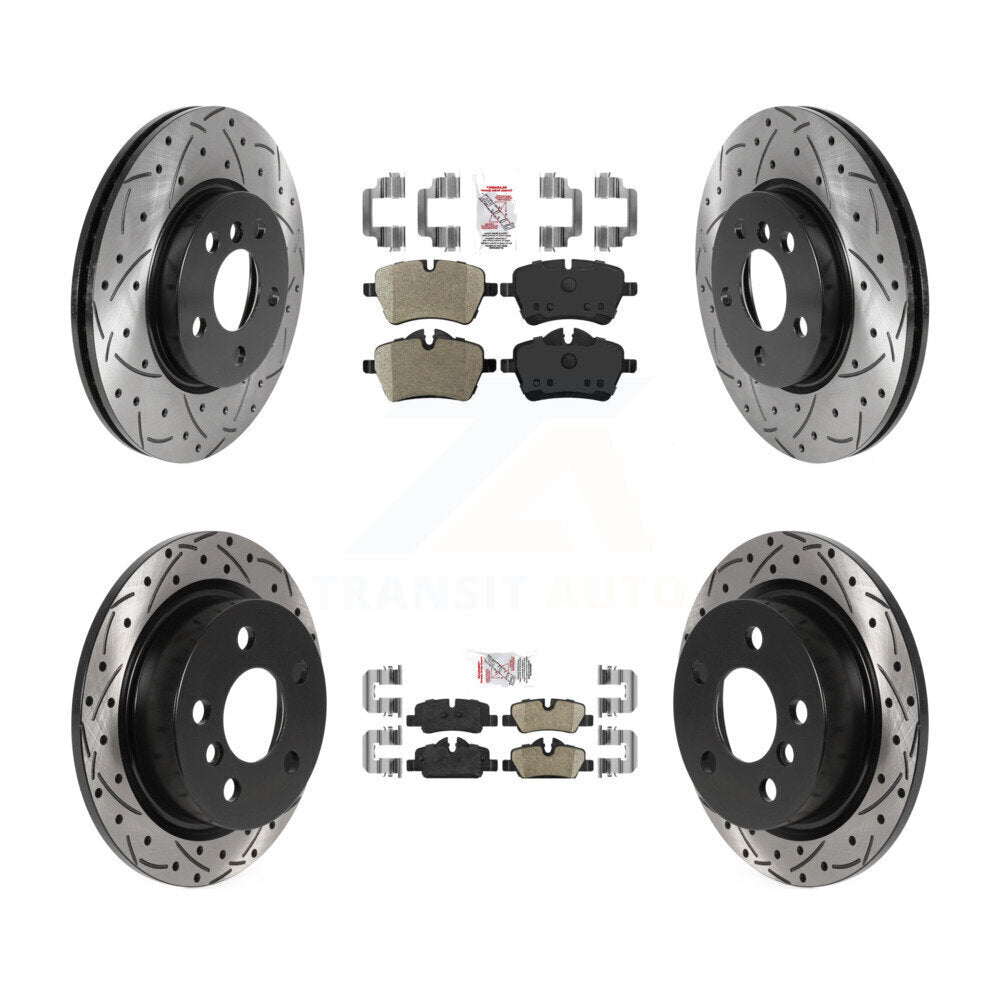 Disc Rotors and Semi-Metallic (Front) & Ceramic (Rear) Brake Pads Kit-KDA-102497 - Kit.bestparts.ca