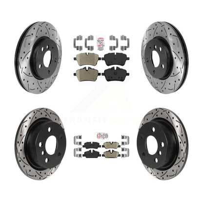 Disc Rotors and Semi-Metallic (Front) & Ceramic (Rear) Brake Pads Kit-KDA-102497 - Kit.bestparts.ca