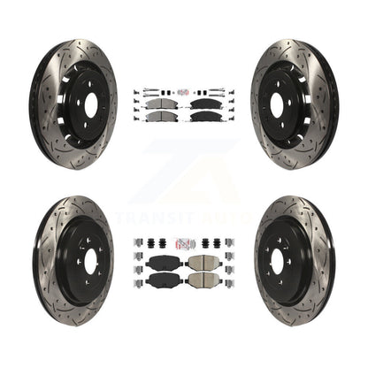 Disc Rotors and Semi-Metallic (Front) & Ceramic (Rear) Brake Pads Kit-KDA-102499 - Kit.bestparts.ca