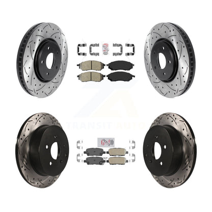 Disc Rotors and Semi-Metallic (Front) & Ceramic (Rear) Brake Pads Kit-KDA-102541 - Kit.bestparts.ca
