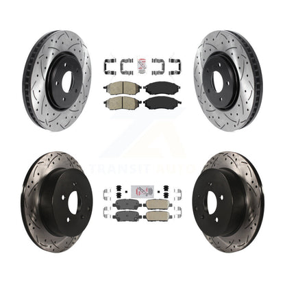 Disc Rotors and Semi-Metallic (Front) & Ceramic (Rear) Brake Pads Kit-KDA-102542 - Kit.bestparts.ca