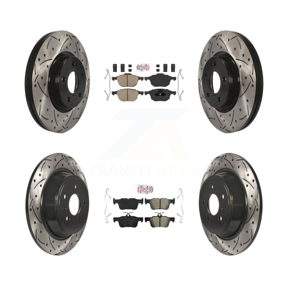 Disc Rotors and Ceramic (Front) & Semi-Metallic (Rear) Brake Pads Kit-KDA-102546 - Kit.bestparts.ca Kit.bestparts.ca