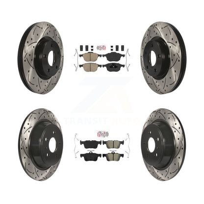 Disc Rotors and Ceramic (Front) & Semi-Metallic (Rear) Brake Pads Kit-KDA-102546 - Kit.bestparts.ca