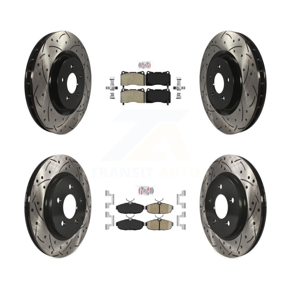 Disc Rotors and Semi-Metallic (Front) & Ceramic (Rear) Brake Pads Kit-KDA-102573 - Kit.bestparts.ca Kit.bestparts.ca