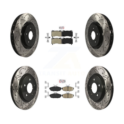 Disc Rotors and Semi-Metallic (Front) & Ceramic (Rear) Brake Pads Kit-KDA-102573 - Kit.bestparts.ca