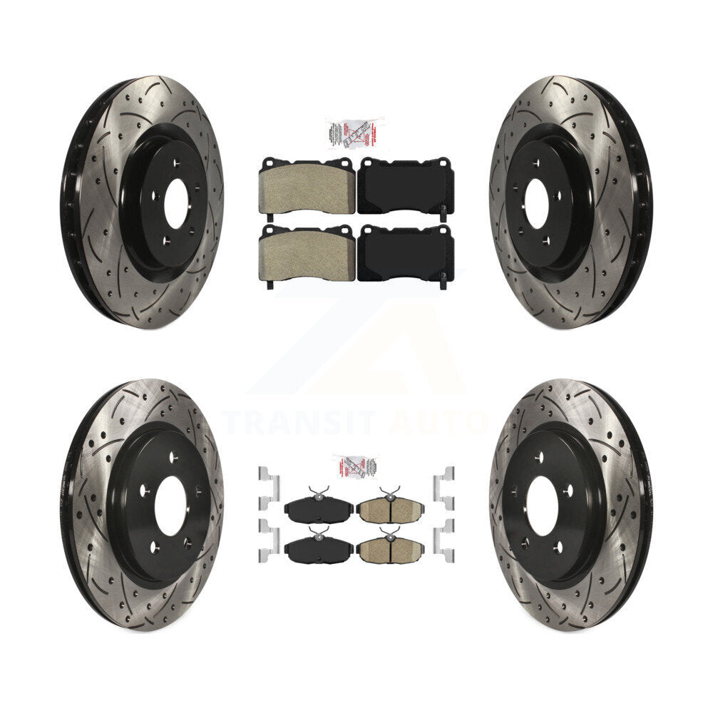 Disc Rotors and Semi-Metallic (Front) & Ceramic (Rear) Brake Pads Kit-KDA-102574 - Kit.bestparts.ca