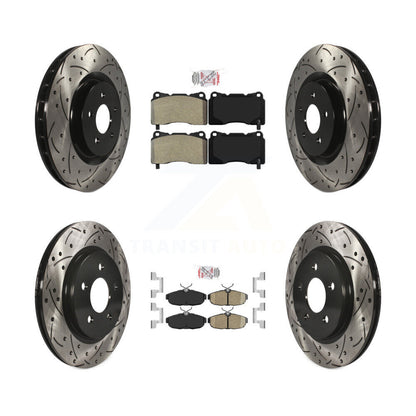 Disc Rotors and Semi-Metallic (Front) & Ceramic (Rear) Brake Pads Kit-KDA-102574 - Kit.bestparts.ca