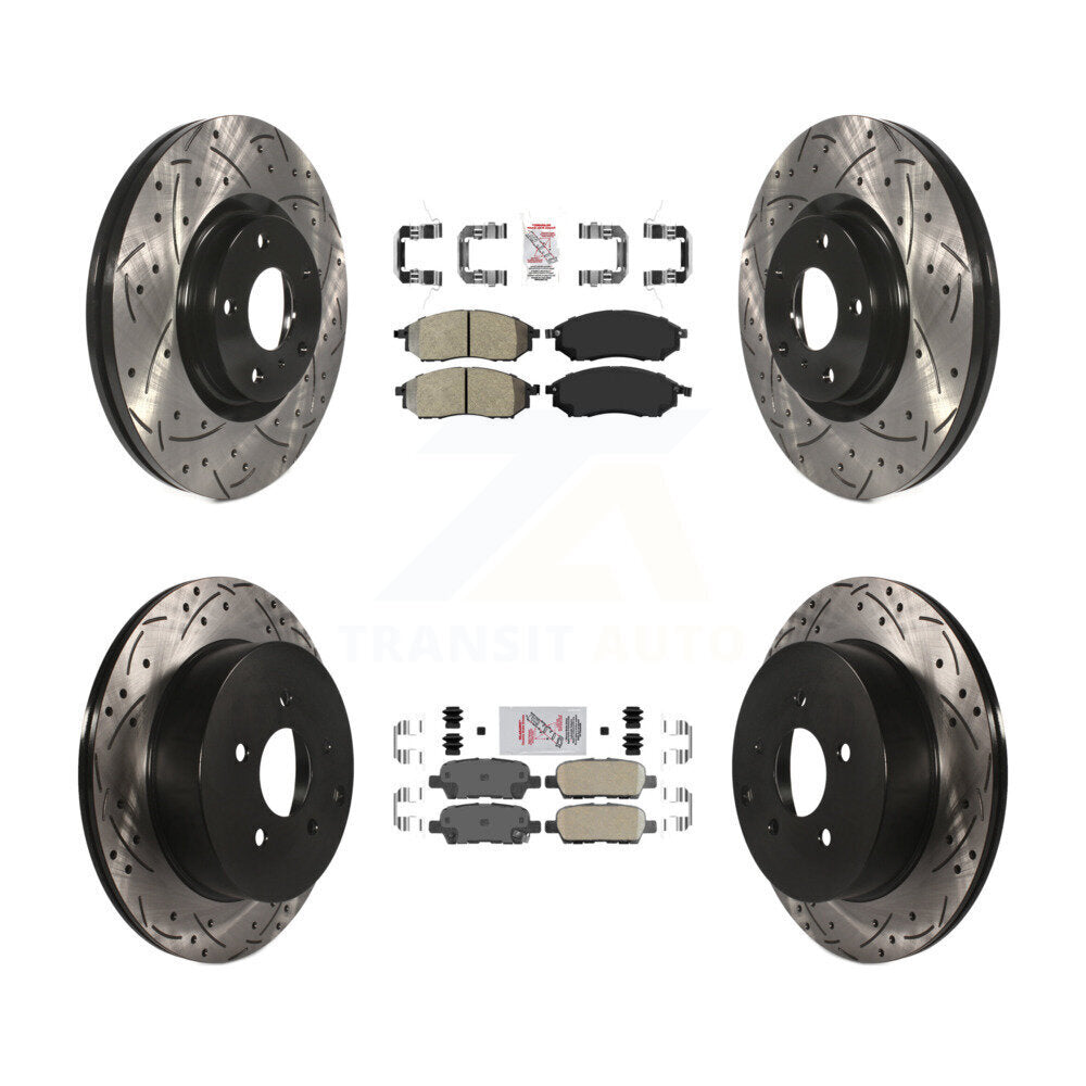 Disc Rotors and Semi-Metallic (Front) & Ceramic (Rear) Brake Pads Kit-KDA-102650 - Kit.bestparts.ca Kit.bestparts.ca