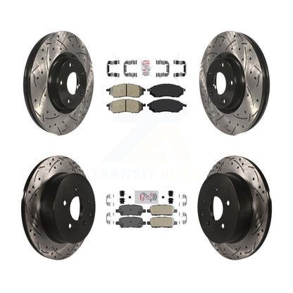 Disc Rotors and Semi-Metallic (Front) & Ceramic (Rear) Brake Pads Kit-KDA-102650 - Kit.bestparts.ca