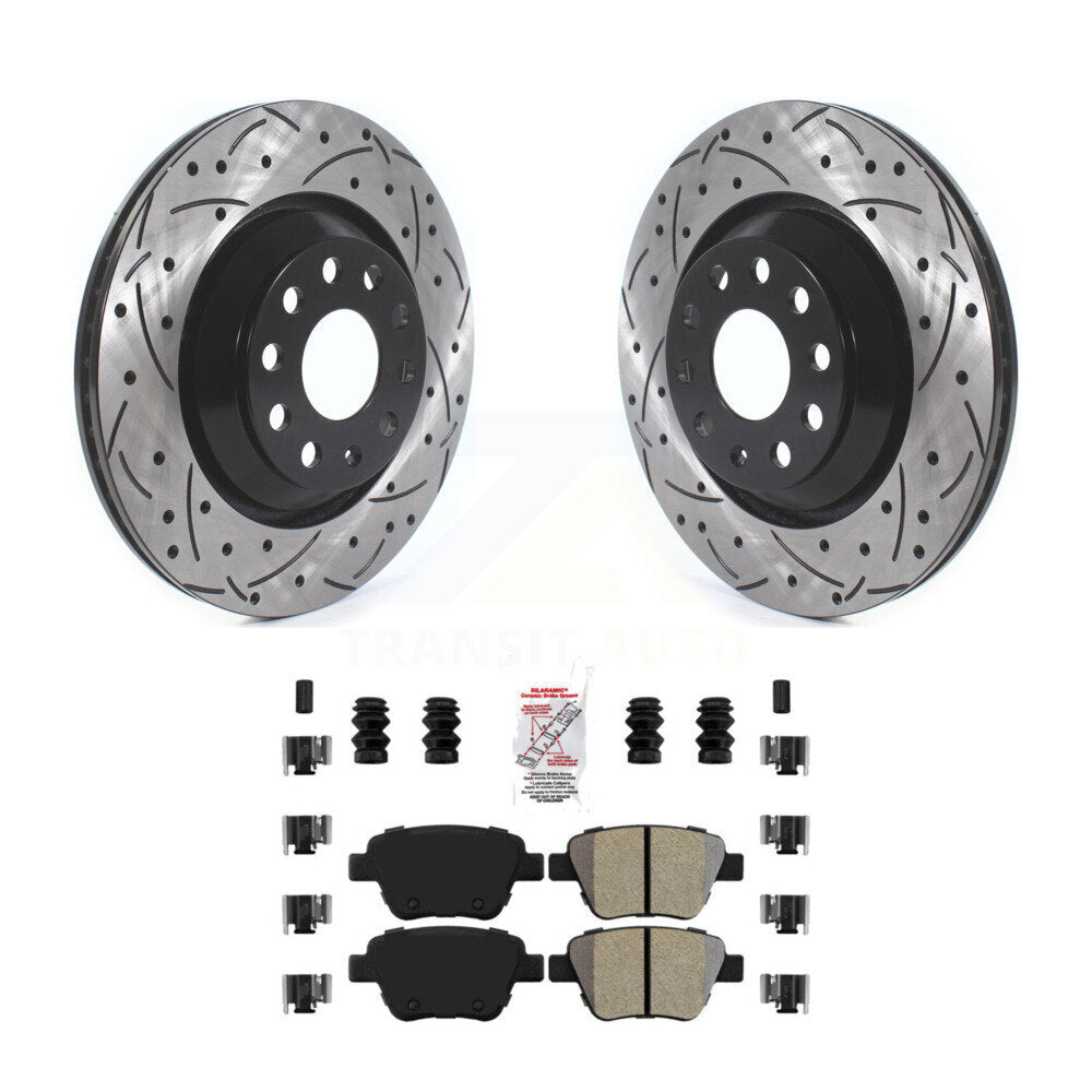 Coated Disc Rotors and Semi-Metallic Brake Pads Kit-KDA-102709 - Kit.bestparts.ca