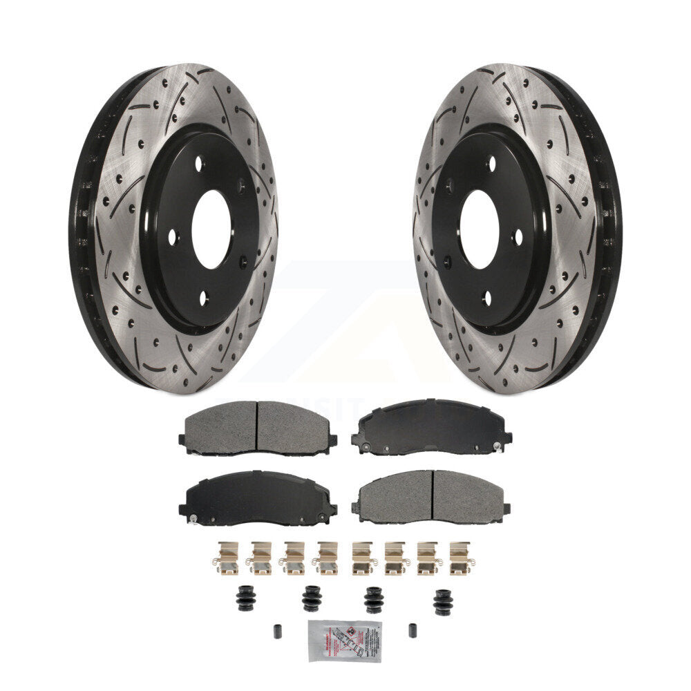 Coated Disc Rotors and Semi-Metallic Brake Pads Kit-KDA-102749 - Kit.bestparts.ca