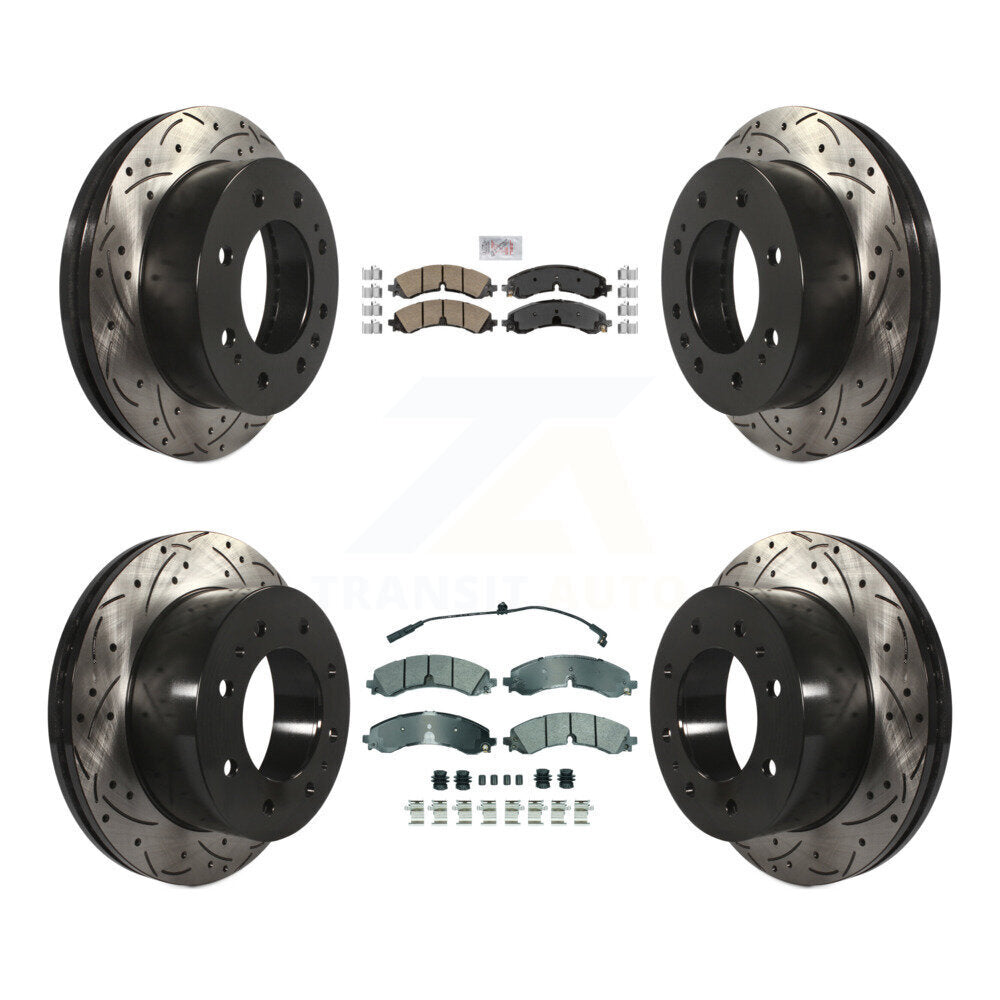 Disc Rotors and Ceramic (Front) & Semi-Metallic (Rear) Brake Pads Kit-KDA-102758 - Kit.bestparts.ca