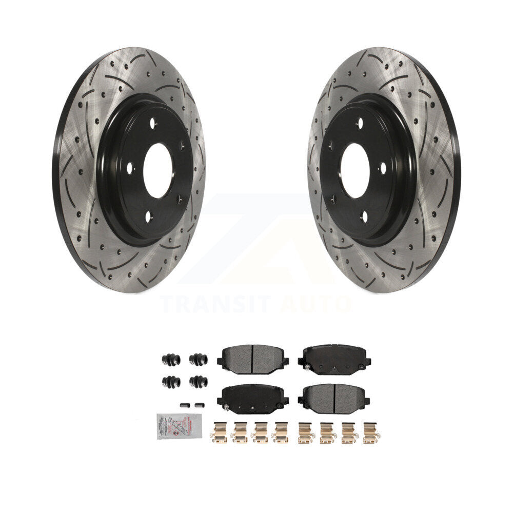 Coated Disc Rotors and Semi-Metallic Brake Pads Kit-KDA-102772 - Kit.bestparts.ca