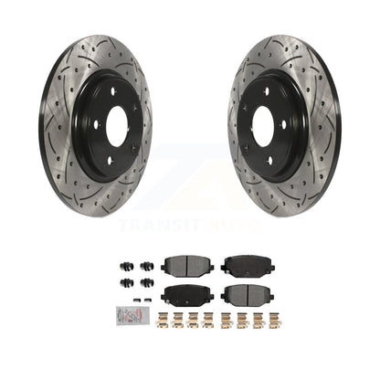Coated Disc Rotors and Semi-Metallic Brake Pads Kit-KDA-102772 - Kit.bestparts.ca