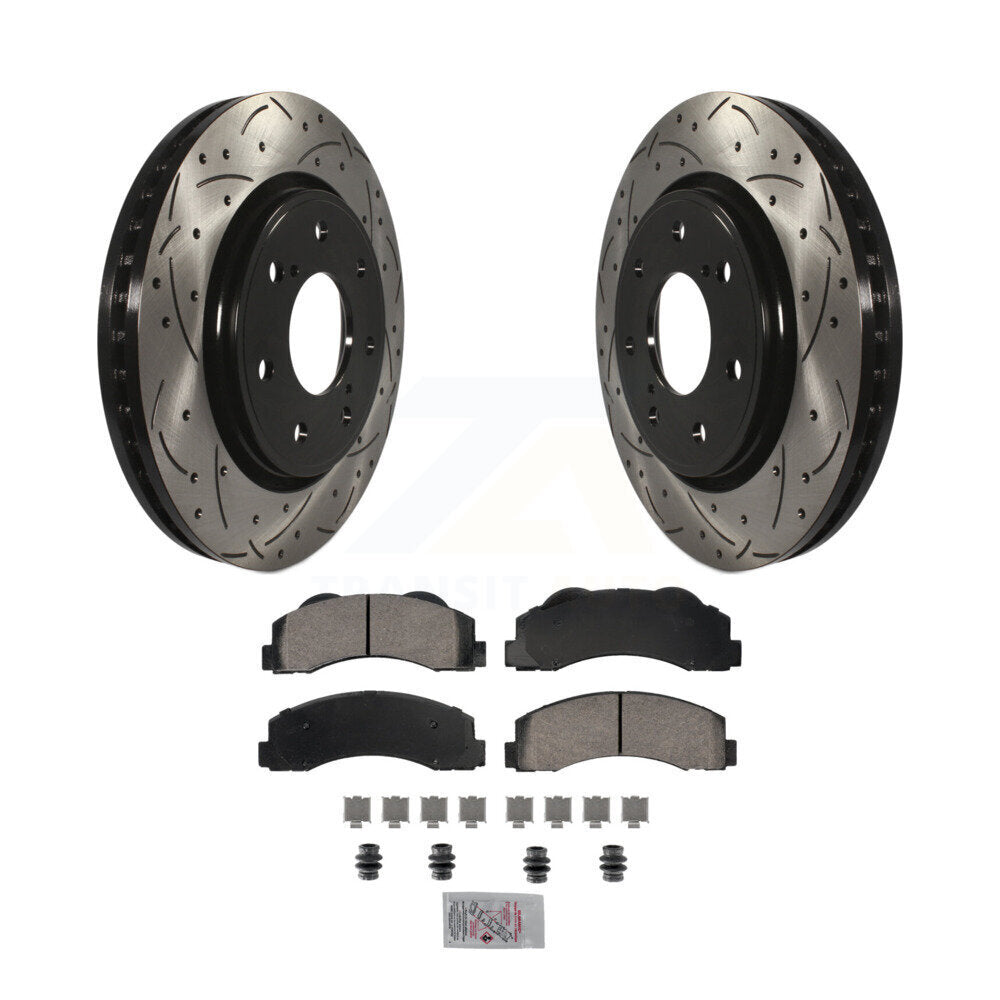 Coated Disc Rotors and Ceramic Brake Pads Kit-KDA-102782 - Kit.bestparts.ca
