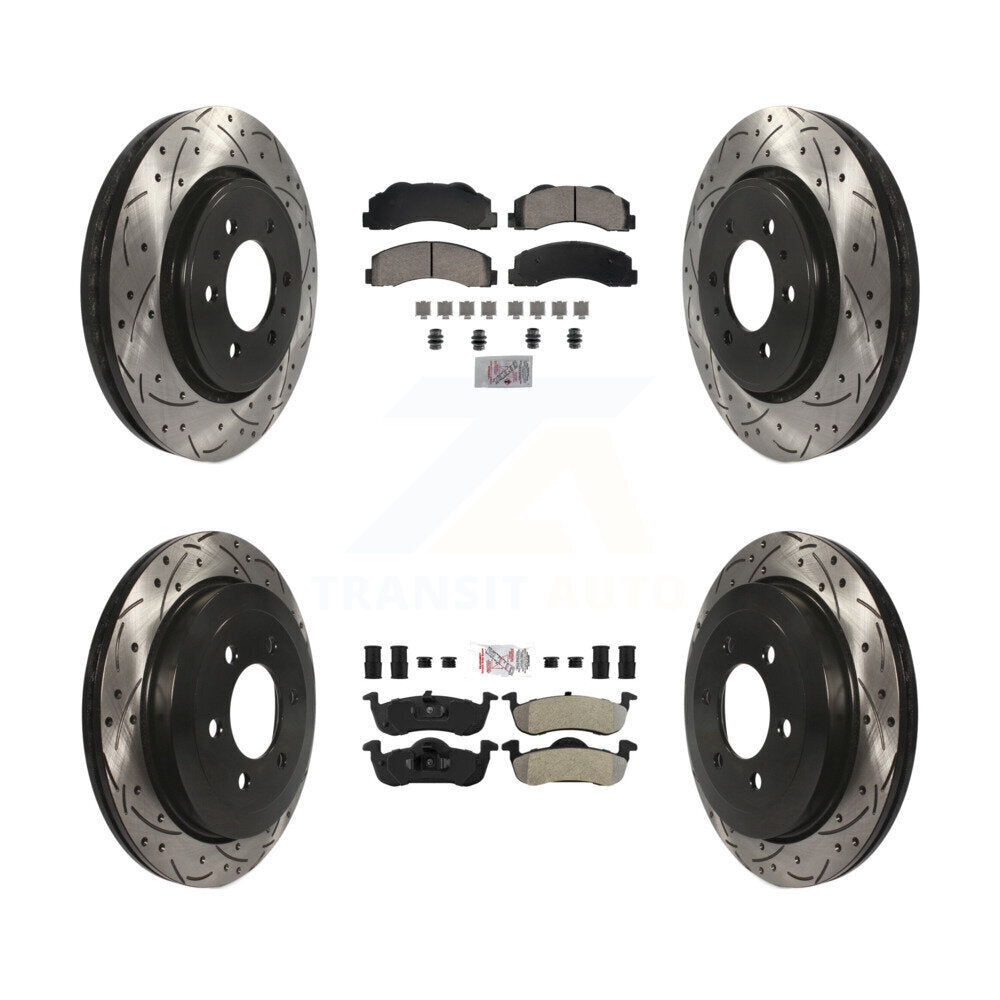 Disc Rotors and Ceramic (Front) & Semi-Metallic (Rear) Brake Pads Kit-KDA-102818 - Kit.bestparts.ca Kit.bestparts.ca