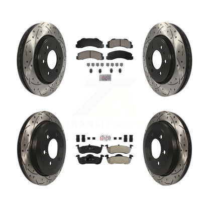 Disc Rotors and Ceramic (Front) & Semi-Metallic (Rear) Brake Pads Kit-KDA-102818 - Kit.bestparts.ca