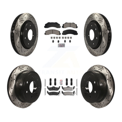 Disc Rotors and Ceramic (Front) & Semi-Metallic (Rear) Brake Pads Kit-KDA-102830 - Kit.bestparts.ca