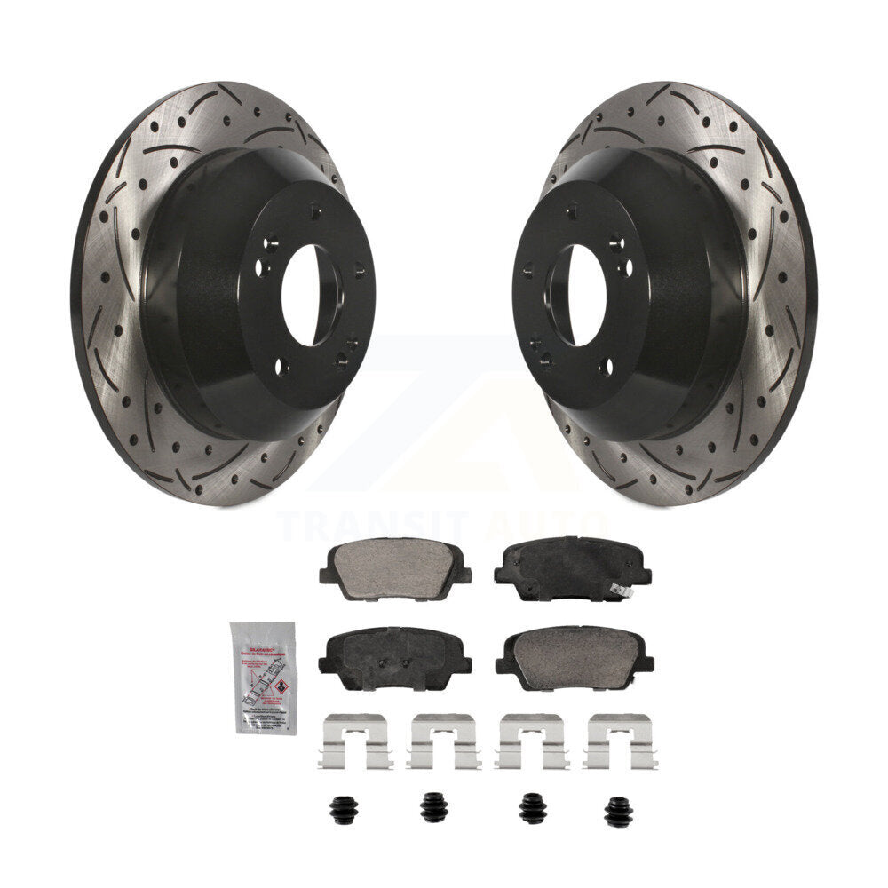 Coated Disc Rotors and Ceramic Brake Pads Kit-KDA-102911 - Kit.bestparts.ca