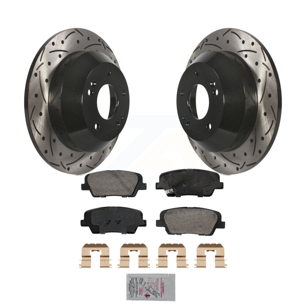 Coated Disc Rotors and Ceramic Brake Pads Kit-KDA-102912 - Kit.bestparts.ca