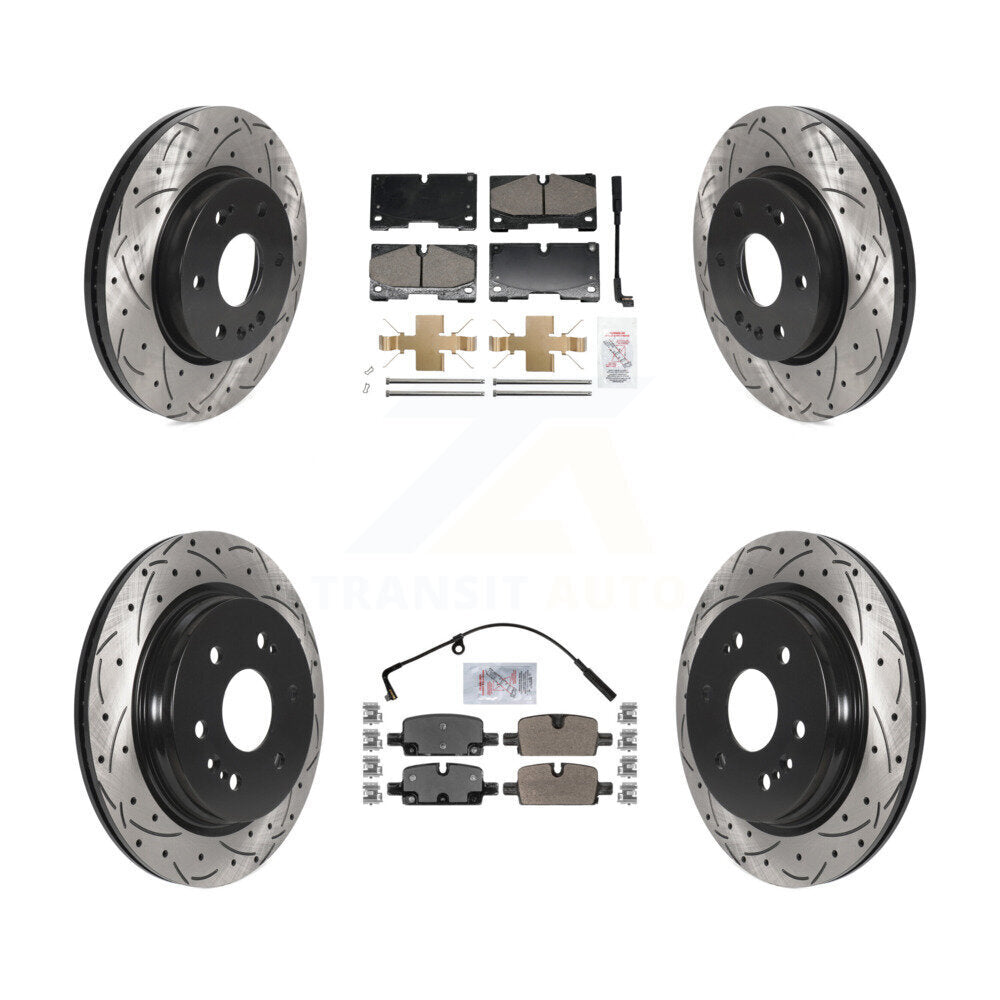 Disc Rotors and Ceramic (Front) & Semi-Metallic (Rear) Brake Pads Kit-KDA-102959 - Kit.bestparts.ca