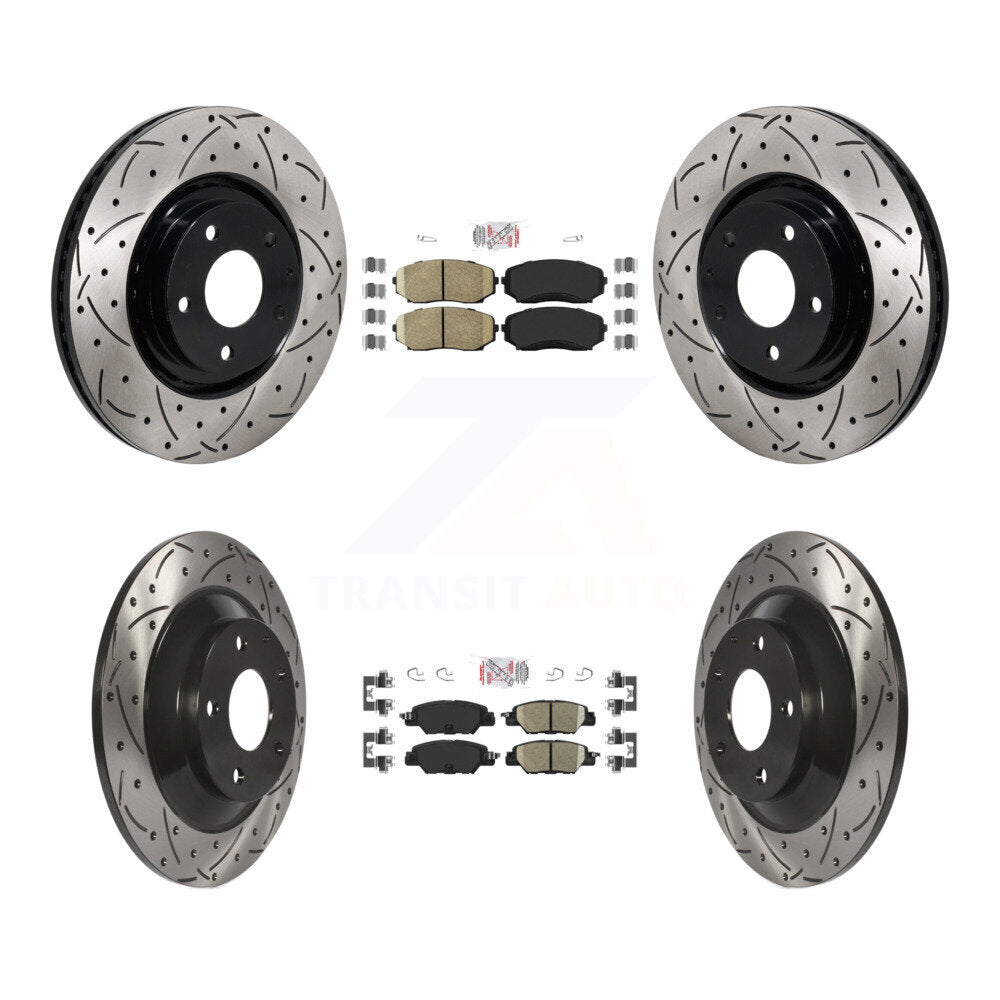 Coated Disc Rotors and Ceramic Brake Pads Kit-KDA-103065 - Kit.bestparts.ca