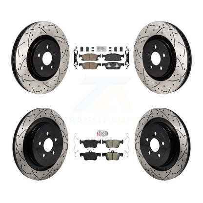 Disc Rotors and Ceramic (Front) & Semi-Metallic (Rear) Brake Pads Kit-KDA-103084 - Kit.bestparts.ca