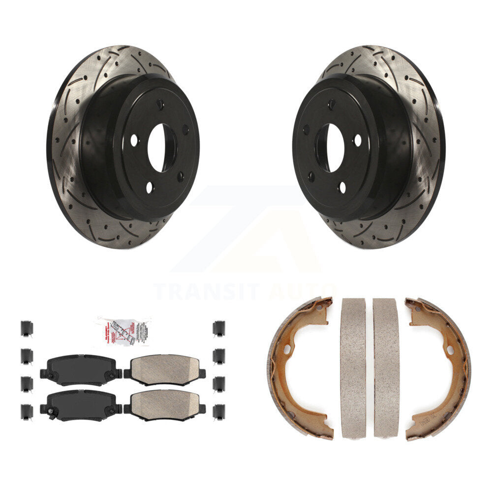 Coated Disc Rotors and Ceramic Brake Pads Kit-KDA-103228 - Kit.bestparts.ca