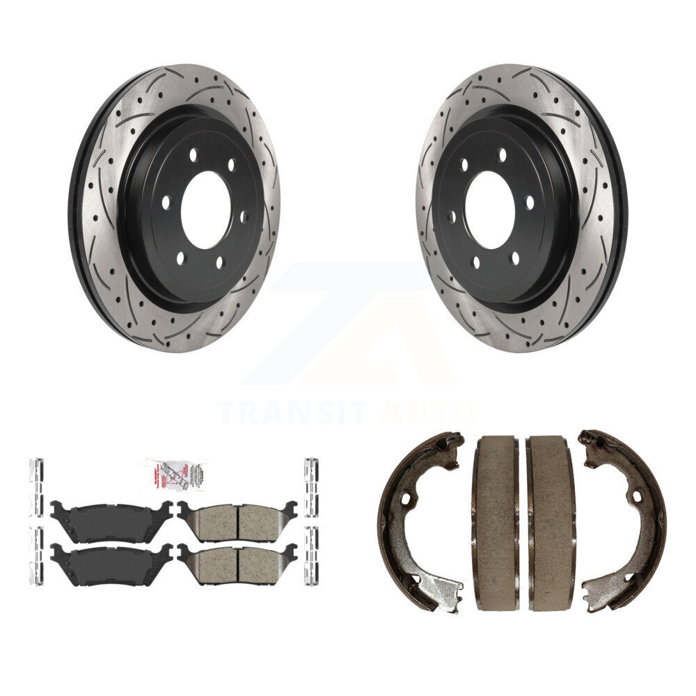 Coated Disc Rotors and Ceramic Brake Pads Kit-KDA-103371 - Kit.bestparts.ca