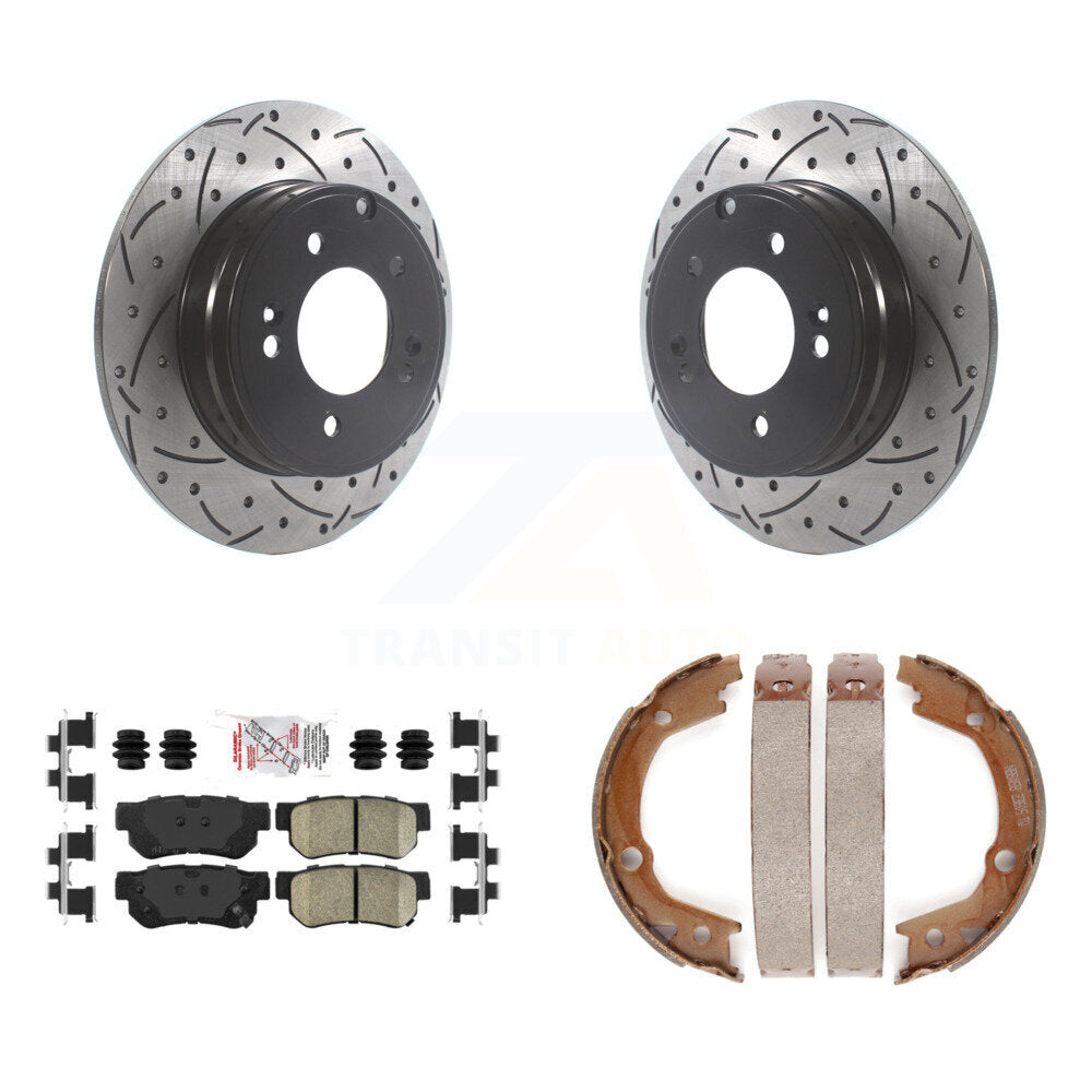 Coated Disc Rotors and Ceramic Brake Pads Kit-KDA-103405 - Kit.bestparts.ca